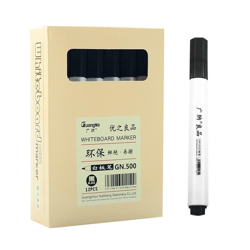 Guangna Whiteboard Markers Voor Tekening Pennen Magnetische Uitwisbare Whiteboard Marker Krijt School Kantoorbenodigdheden: Black