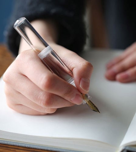 Moonman Wancai Mini Fountain Pen Transparent Dropper Demonstrator Fountain