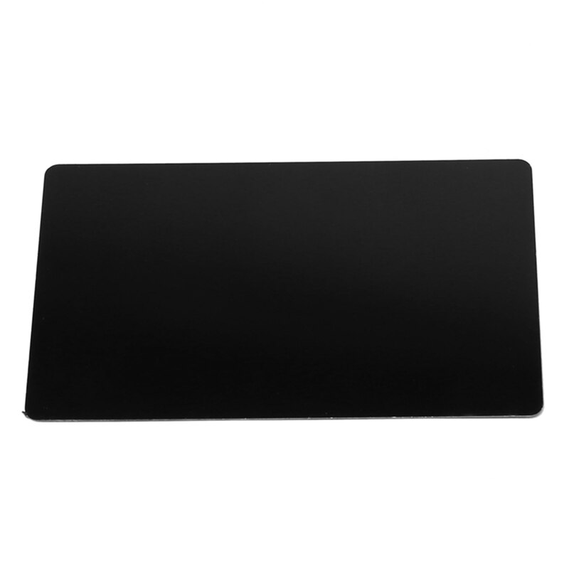 100 PCS Black Aluminum Alloy Card Engraving Metal Business Visit Business Card Blank 0.2Mm Thickness