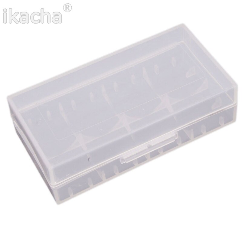 2pcs Plastic Battery Protective Storage Boxes Cases Holder For 18650 Battery Transparent Rechargeable Battery Protective Boxes