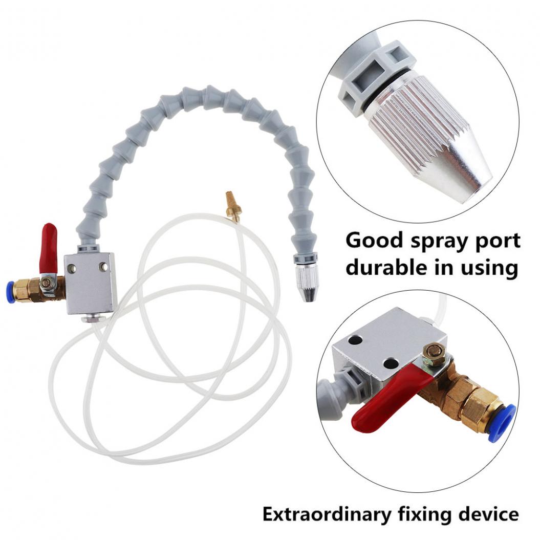 Witte Buis Inbrengen Cooling Spuit Met Kogelkraan Aanpassing Sluit 8 Mm Air Pijp Voor Metalen Snijden Graveren Cooling Machine