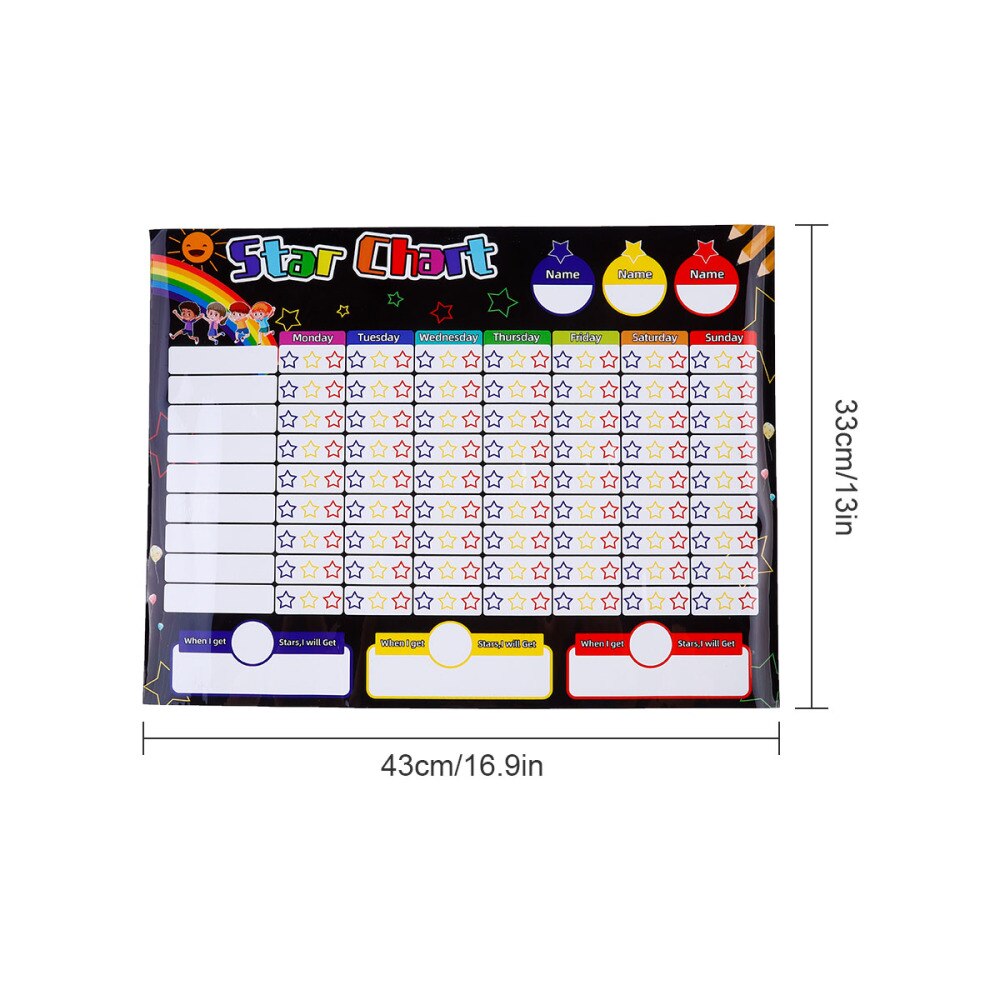 Child Daily Weekly Planner Magnetic Kids Schedule Chart TO-Do-List Planner