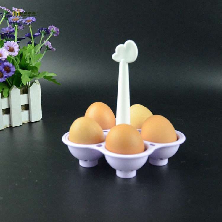 1pc plast blomster dampede egg stativ eggeverktøy kjøkkenverktøy kokte egg stativ til 5 egg kokeverktøy kjøkken  ok 0364