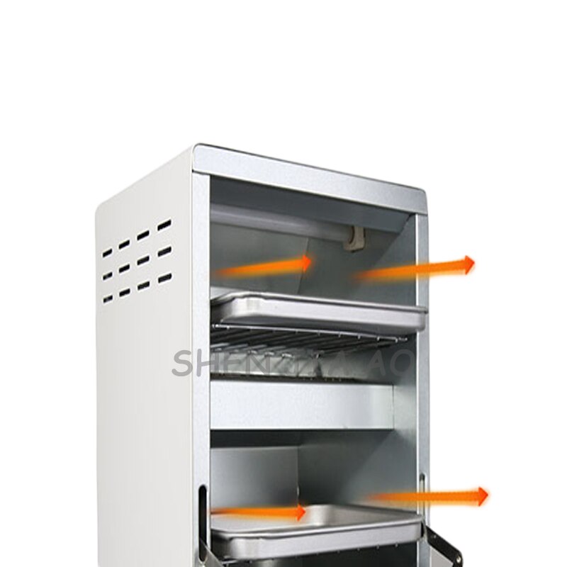 Vertical commercial electric oven GH12A home double layer baking machine multi-function egg tart/pizza/bread/cake/BBQ oven 220V