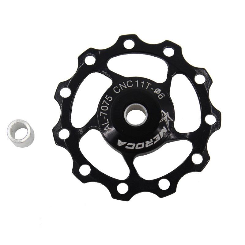 11T/13T Aluminium Mtb Mountainbike Fiets Achterderailleur Pulley Jockey Wiel Racefiets Gids Roller voor 7/8/9/10 Speed: 11T black