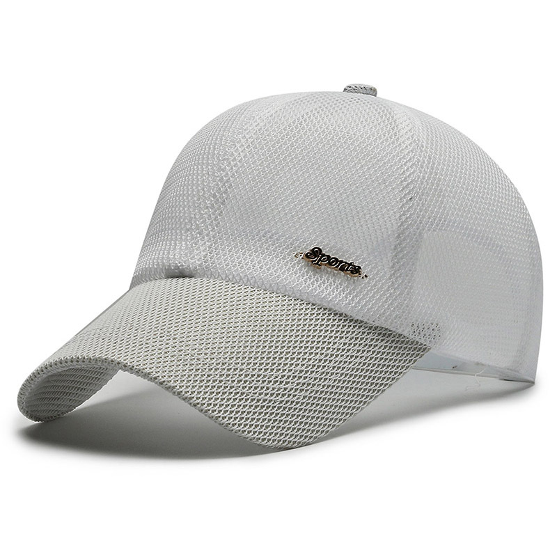 Kanada sommar för män bokstäver mesh basebollkeps sport solskydd andningsbar snapback-keps man utomhus snygg enkel enfärgad kpop: Grön
