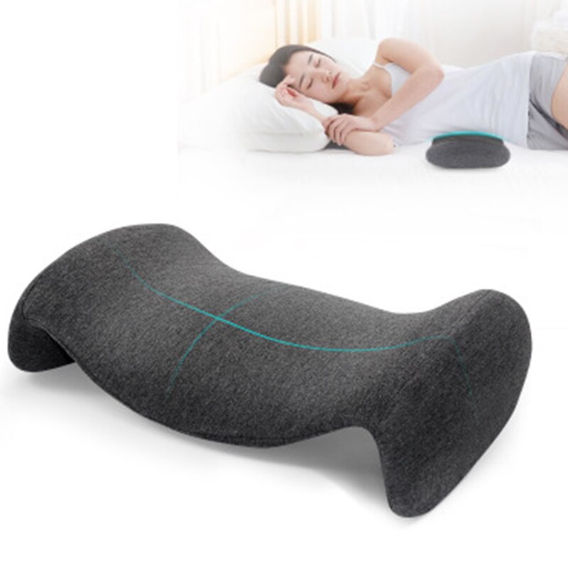 -Lumbar Pillow for Sleeping Memory Foam Bed Back Support Cushion for Lower Back Pain Relief and Sleeping on Side Lying
