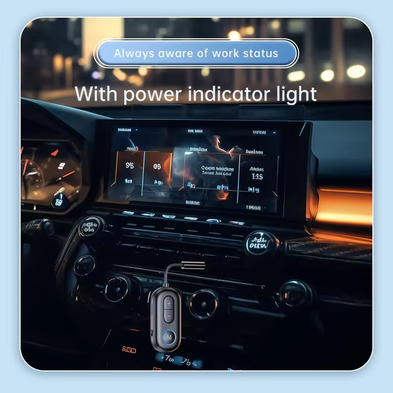 Bluetooth 5.4 -äänilähetin-vastaanotin 3.5mm aux hifi-stereomusiikkisovitin mikrofonilla autoon, lentokoneeseen, televisioon, tietokoneeseen, kuulokkeisiin