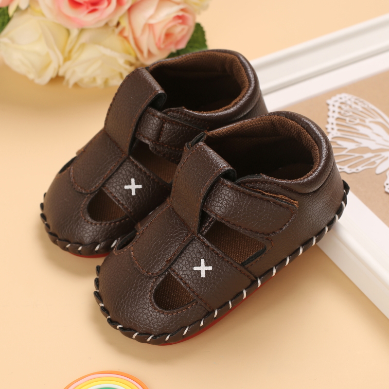 Baby Schuhe Mädchen Jungen Sandalen Neugeborenen Baby Schuhe PU Leder Nicht-Unterhose 0-18 Monate Wanderschuhe Erste Gehhilfe Baby Schuhe: C / 13-18 Monate
