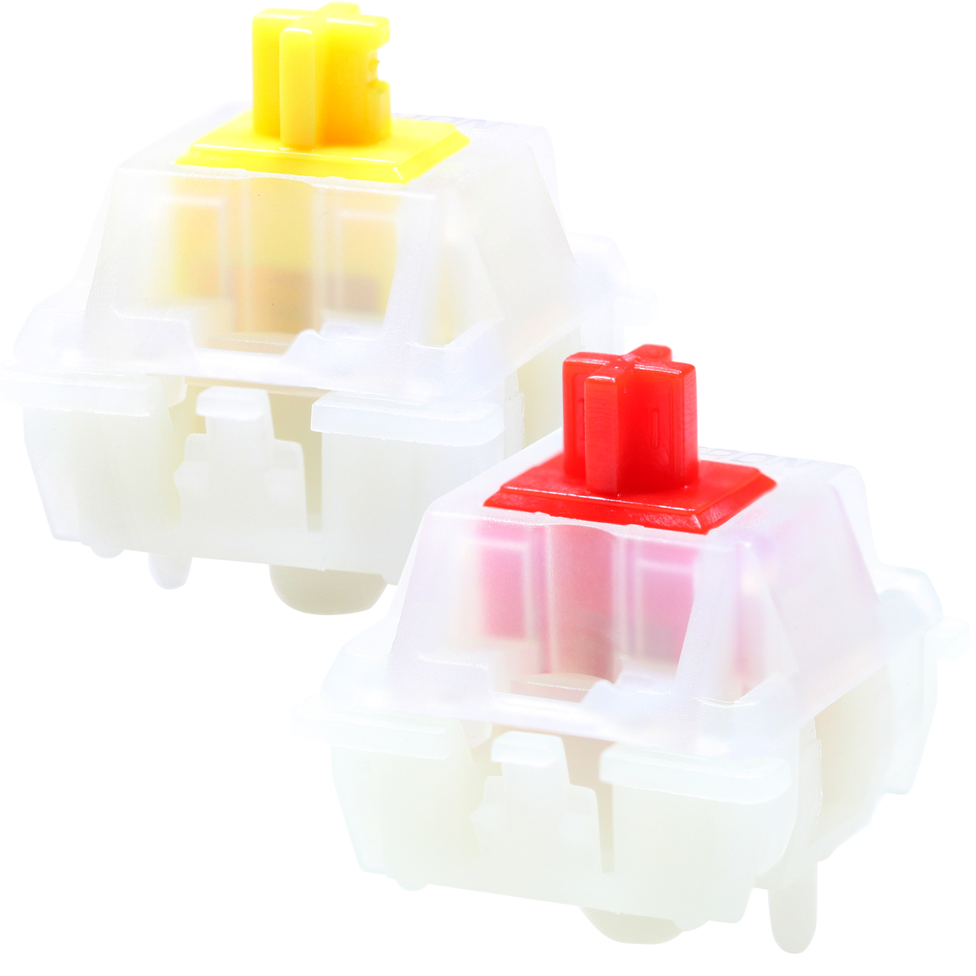 Gateron Milky Pro Switch 5pin RGB lineal táctil amarillo rojo interruptor para teclado mecánico Nylon prelubricado PA66 45g 50g POM SMD