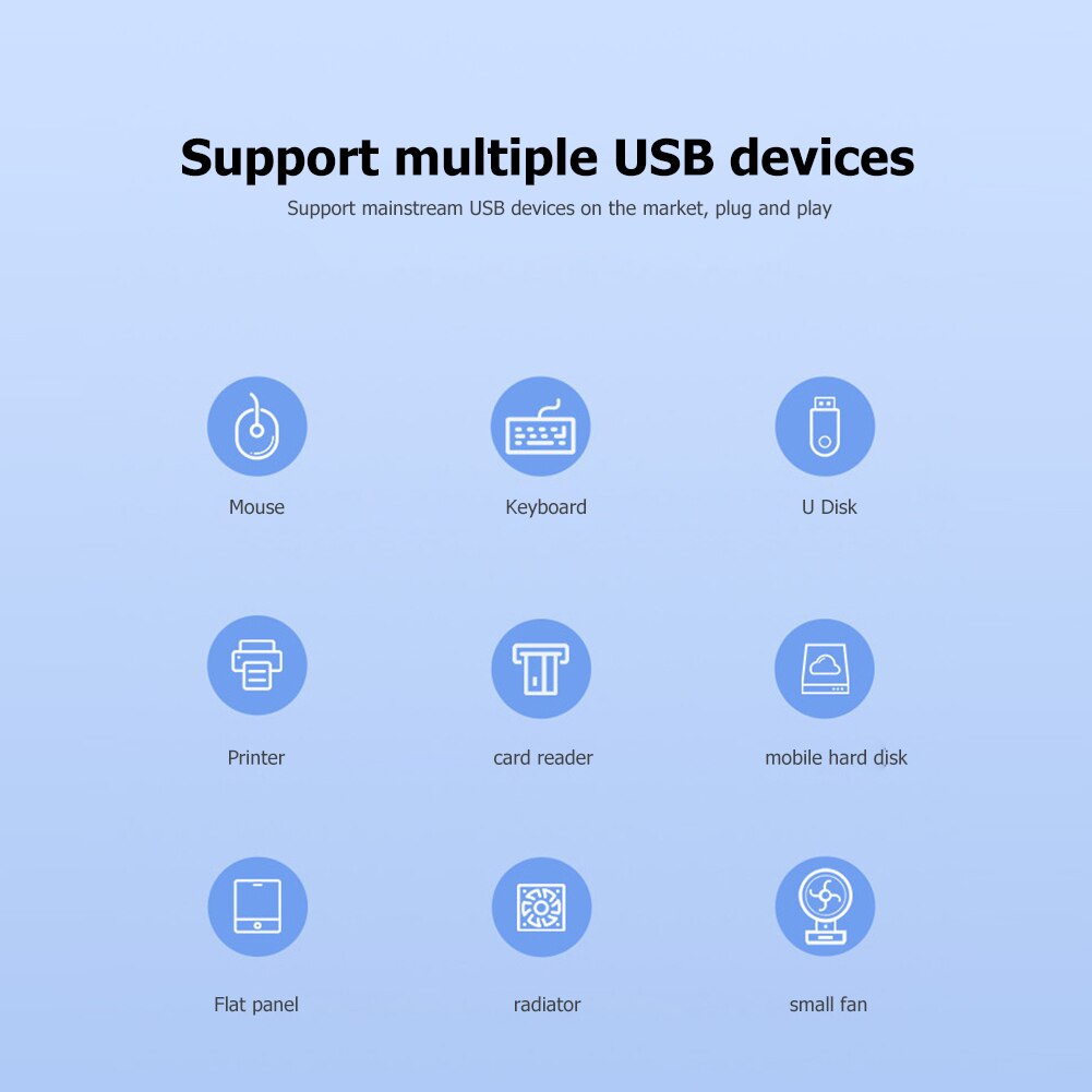 ORICO High Speed USB 3.0 Hub USB HUB 3.0 Multi USB Splitter Adapter 7 Port Multiple Extender Hub with Switch for Window Linux PC