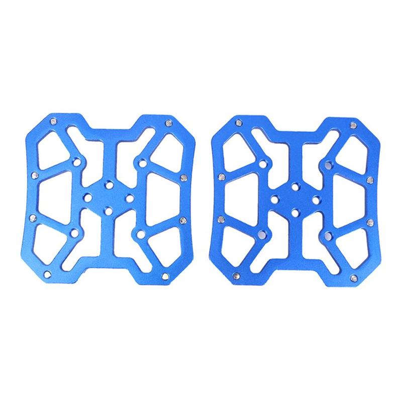 2pcs Aluminum Alloy Bicycle Clipless Pedal Platform Adapters for SPD KEO Pedals MTB Mountain Road Bike Accessories Cycling Parts: Blue