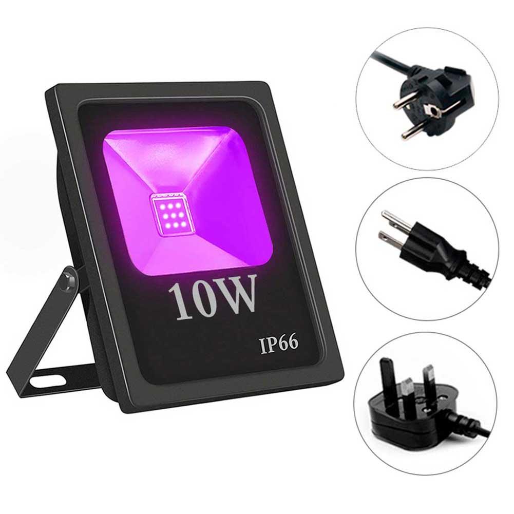 UV LED Schijnwerper 10W High Power Ultra Violet Detectie Schijnwerper IP66-Waterproof Zwart Licht Party Neon Verlichting