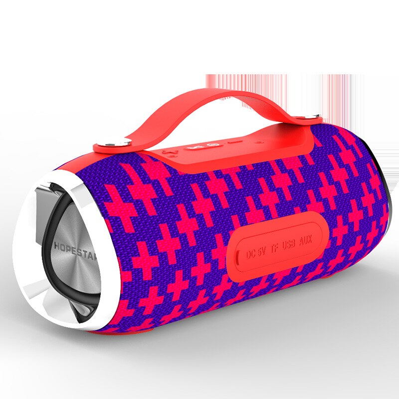 HOPESTAR H40 Esterna Impermeabile altoparlante del bluetooth Portatile 3D stereo Subwoofer Mp3 giocatore altoparlante Radio FM TF USB di trasporto libero Senza Fili suono: H40 rosso cross