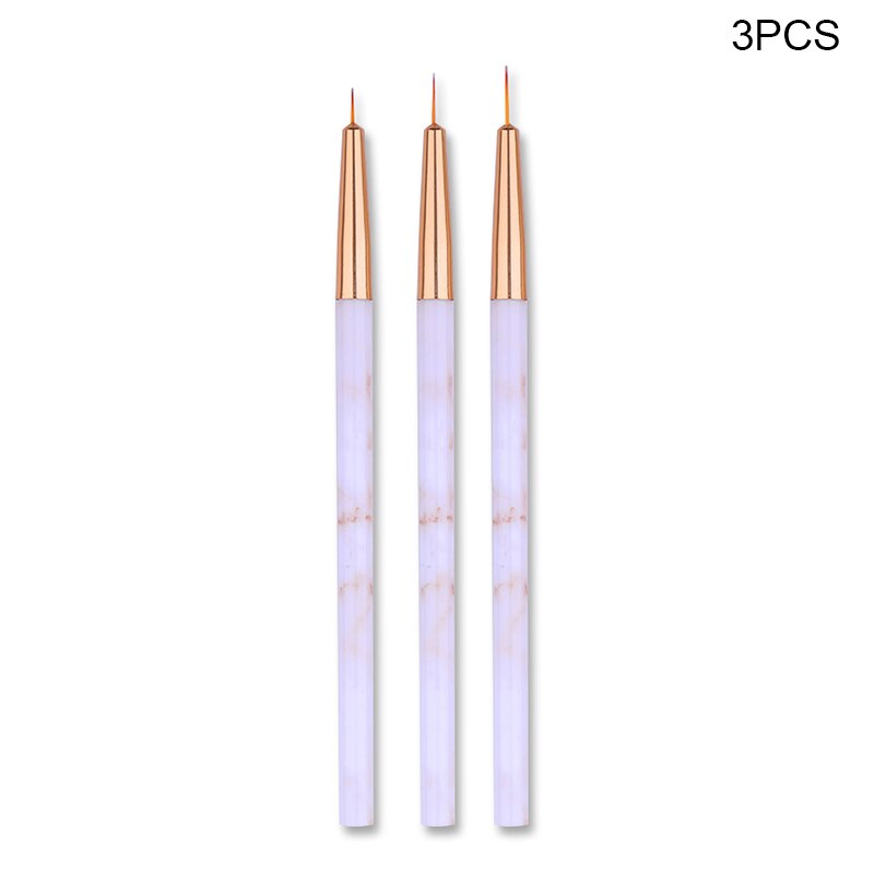 Ensemble de pinceaux à ongles pour Gel UV et acrylique, 7/15 pièces, brosse à ongles pour doublure, dessin, peinture, stylo, , outil d'art des ongles: 16