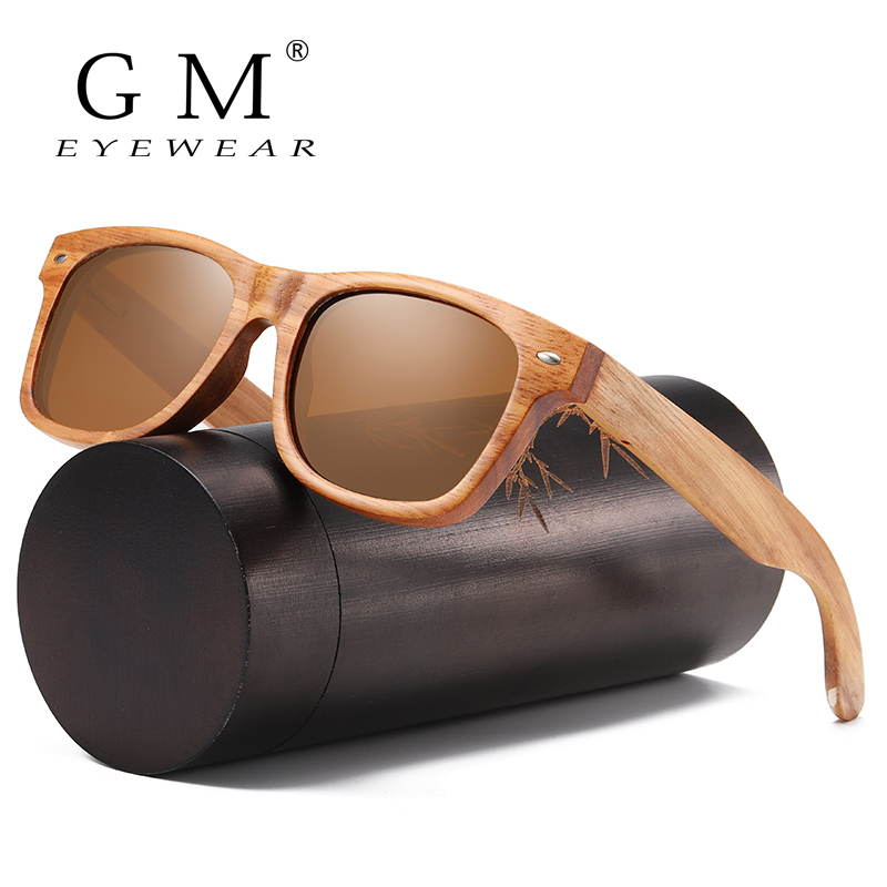 GM Sonnenbrille aus natürlichem Bambus und Holz, VIP-Handbuch, polarisierte Brille, Luxusmarke, , abbaubare Brille, Geschenkbox