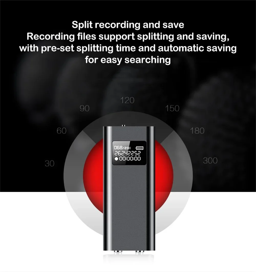 8GB Mini USB Clip Voice Activated Recorder Noise Reduce Digital Dictaphone Small Record Device Mp3 Player