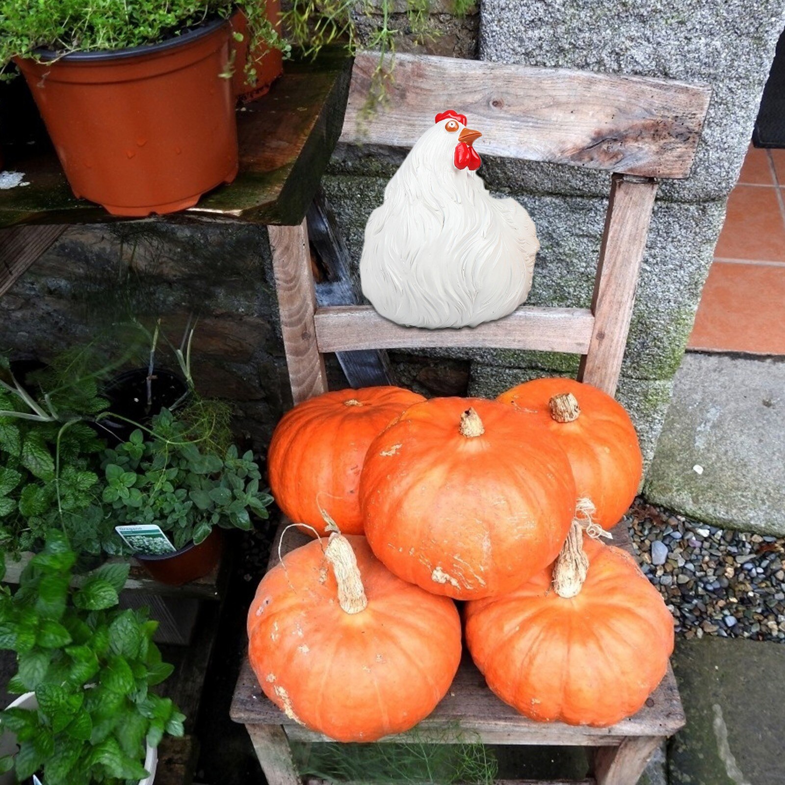 40 # drabina ogrodowa drabina ornament dekoracyjny doniczki krzesła drabiny dekoracje ogrodowe ozdoba zewnętrzna décorotion De Jardin