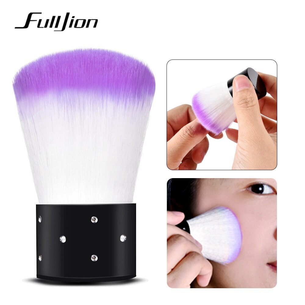 Fulljion Nail Art Borstel Soft Nail Gereedschap Borstel Voor Acryl UV Gel Nail Art Dust Nail Cleaning Brush Manicure Pedicure make-up Tool