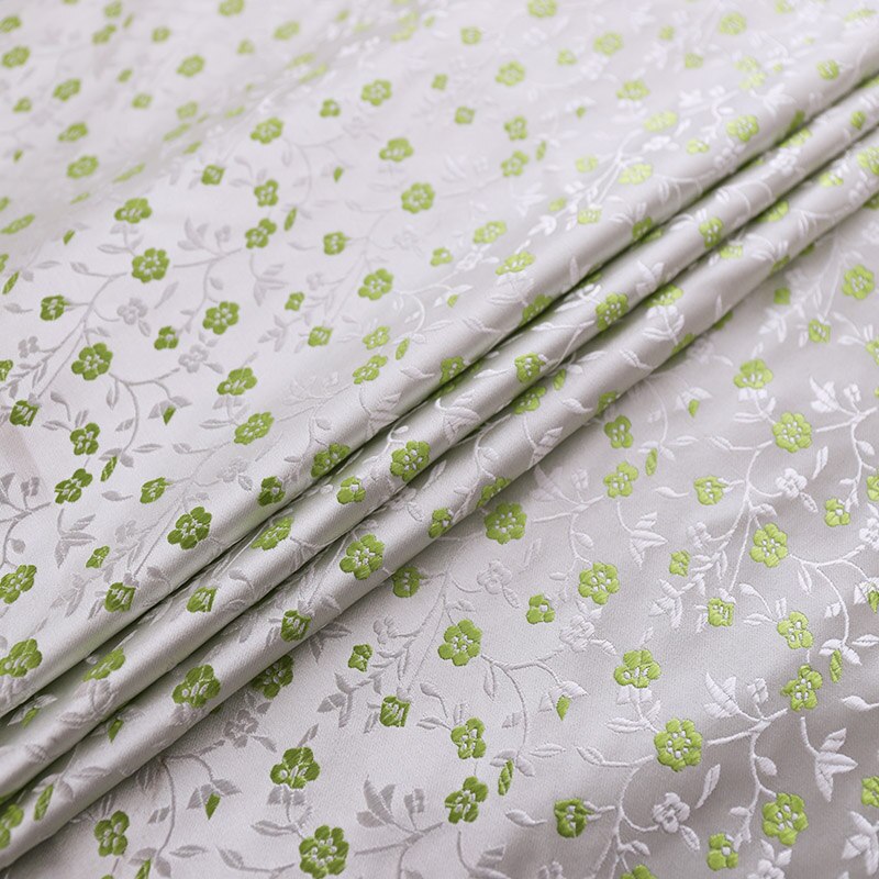 Chinese satin jacquard fabrics brocade sewing material for DIY cheongsam and kimono seam garment fabric
