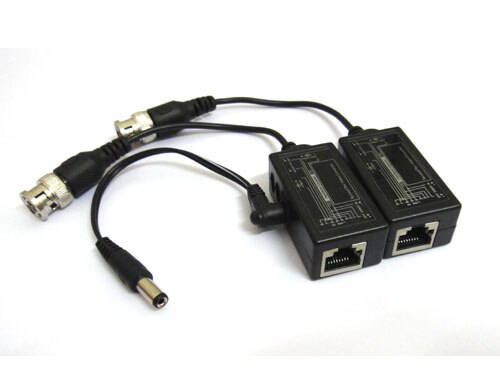 Balun vidéo BNC, une paire, câble RJ45 UTP pour caméra de sécurité