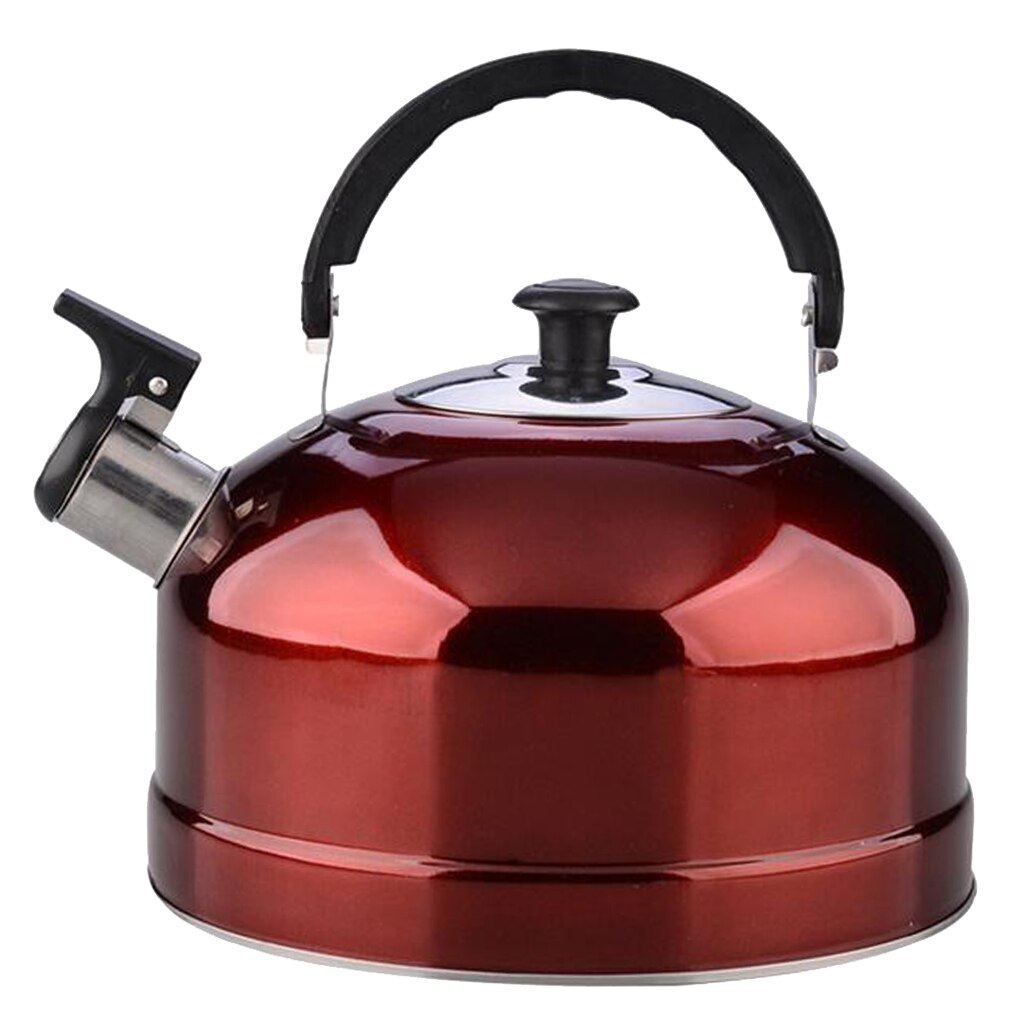 Tetera silbante de acero inoxidable, cafetera de agua rápida para hervir, tetera silbante de 4L, hervidor de té, hervidores de cocina para acampar