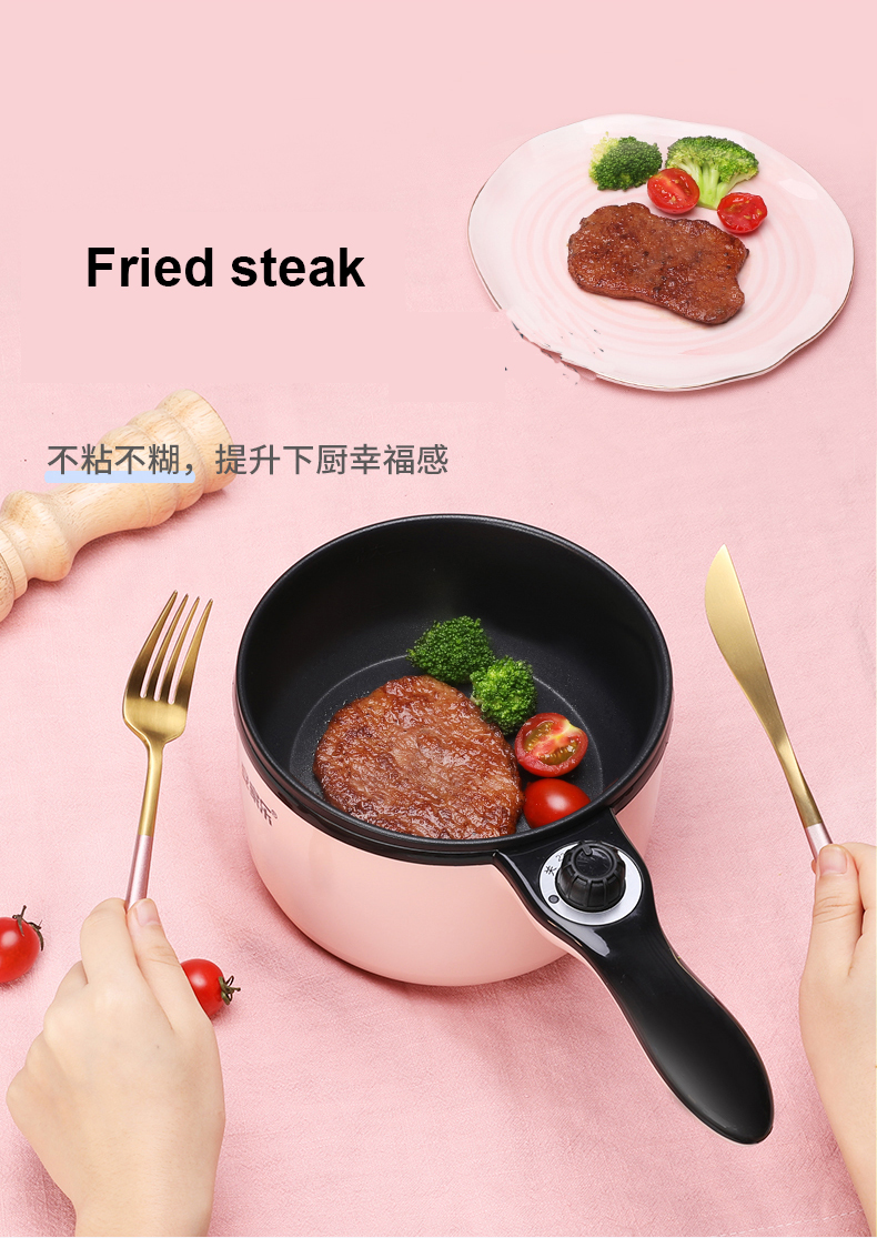 220V 230W/600W Mini Multi Cooker for Single/Double Layer Electric Rice Cooker Stainless Steel Inner Fry/Steamer Pot/Boil