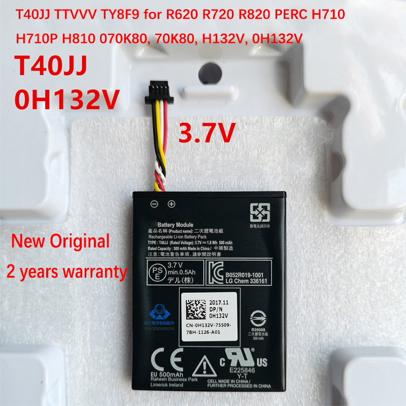Originele 70K80 H132V T40JJ Batterij Voor Dell Perc Raid H710 H710P H730 H810 H830 Raid Sas Poweredge R620720 H710P r320