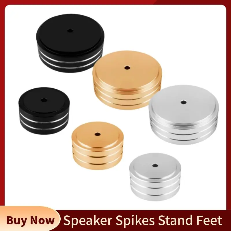 Speaker Spikes Stand Voeten Pad Voet Voor Luidsprekers CD Versterker 58x22mm 40x20mm Aluminium Rubber Draagbare Audio Video 4 sets