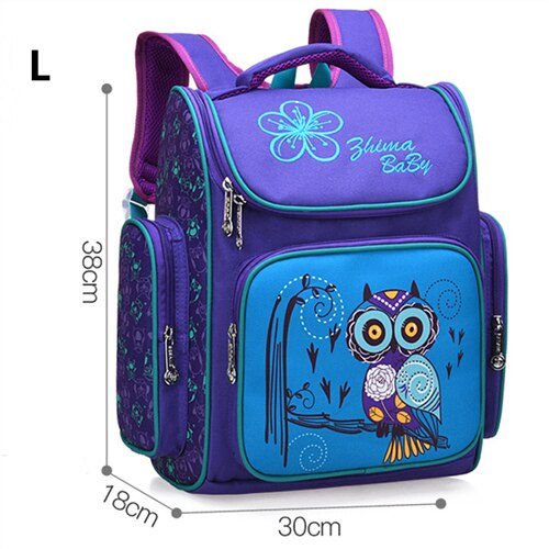 Mochilas de gran capacidad de 2 tamaños, bolsa de viaje, mochila escolar ortopédica, bolsas escolares de estilo ruso para niños y niñas: L purple