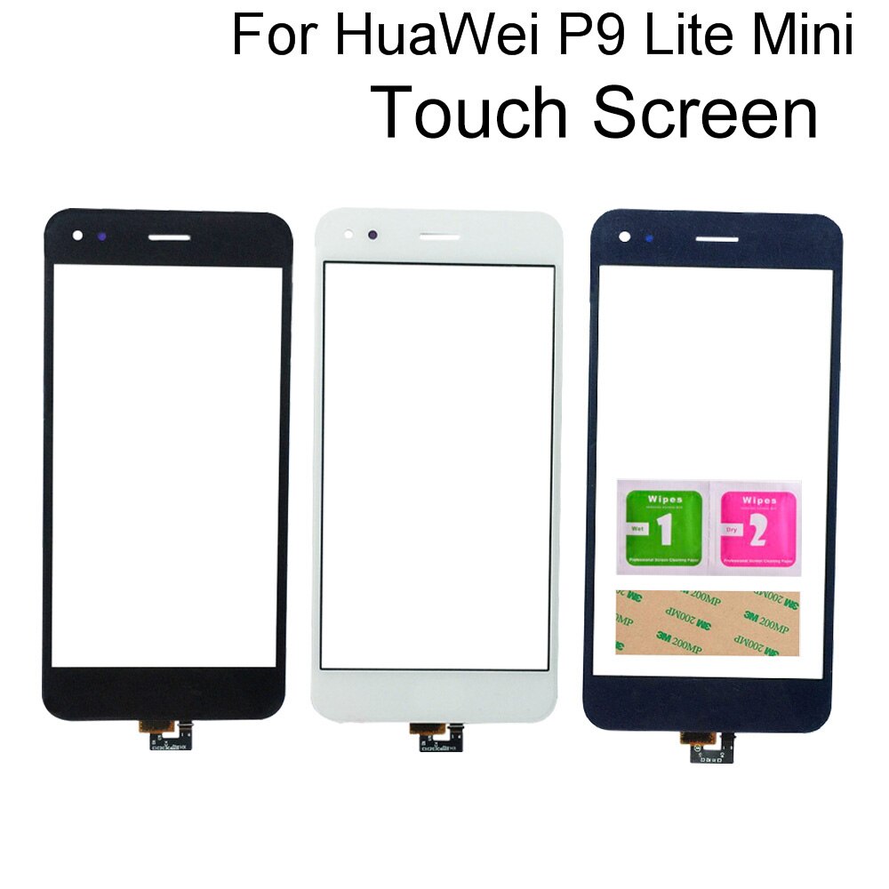 Touch Screen Glas Für Huawei P9 Lite Mini SLA-L02 SLA-L22 SLA-TL00 Touchscreen Digitizer Montage Mobil Tools 3M Kleber