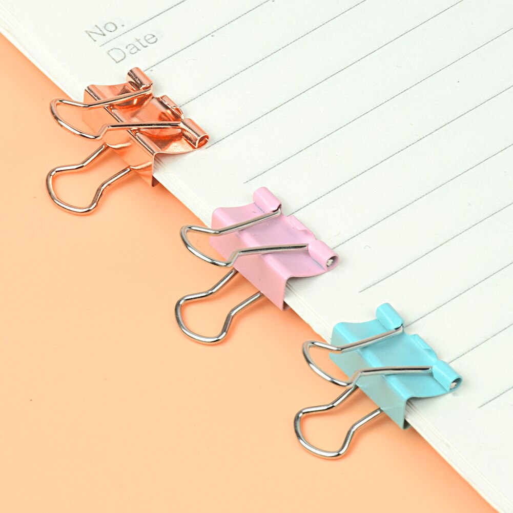 72 pièces vert rose or métal classeur trombone bureau papeterie reliure fournitures bureau école papeterie marquage Clips