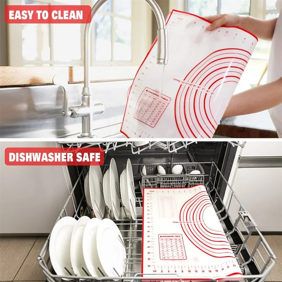 Tapete de cozimento de silicone almofada de amassar tapete de massa pizza bolo fabricante de massa cozinha cozinhar grill antiaderente gadgets bakeware esteira de pastelaria
