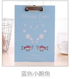 A4 Paper Clipboard Cartoon Paper Writing Pads as Big A4 File Folder: Pink