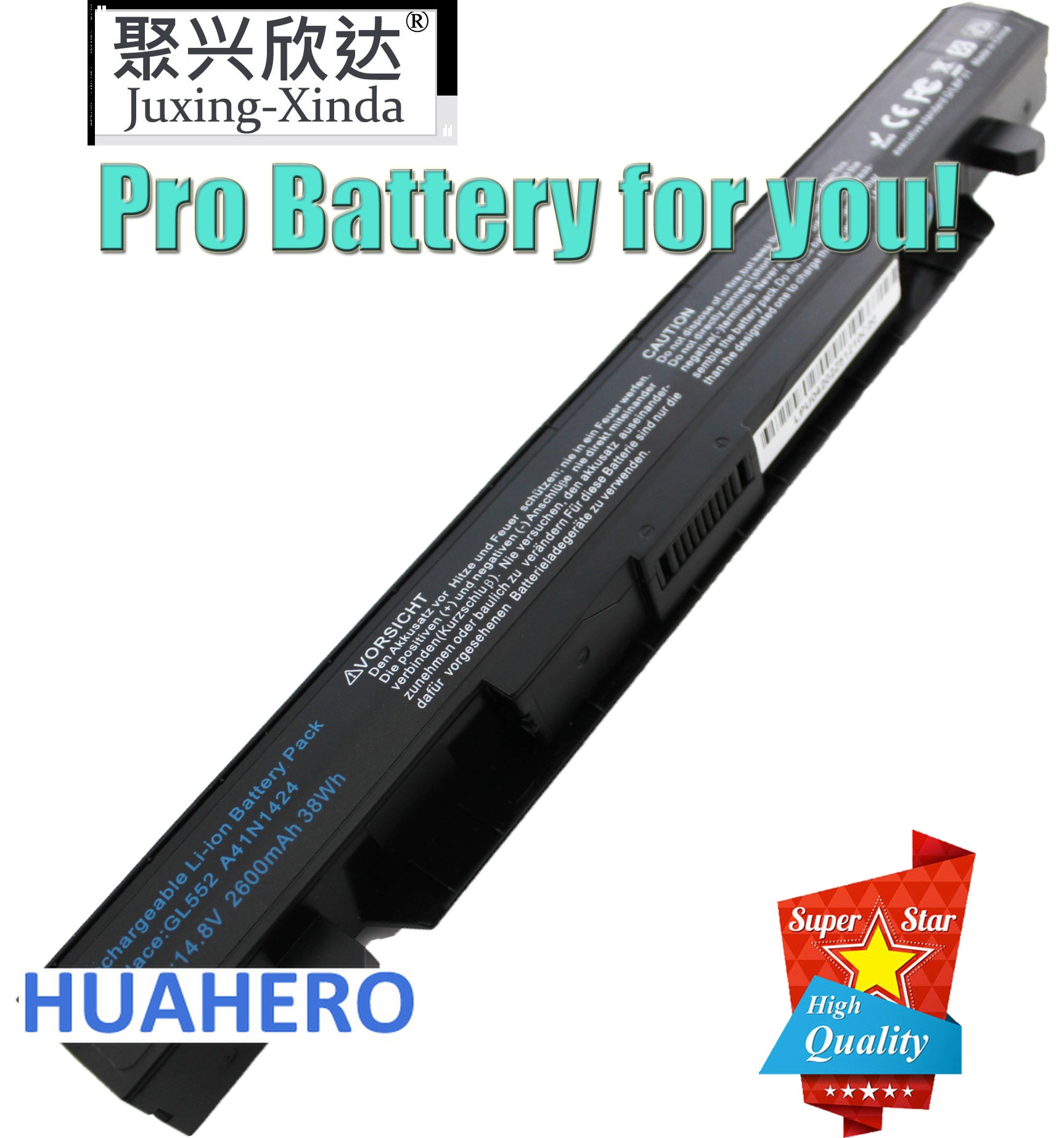 14.8V A41N1424 Laptop Battery for ASUS ROG ZX50 ZX50J ZX50JX ZX50V ZX50VW GL552 GL552VW GL552J GL552JX GL552V FX-PLUS FX-PLUS PC