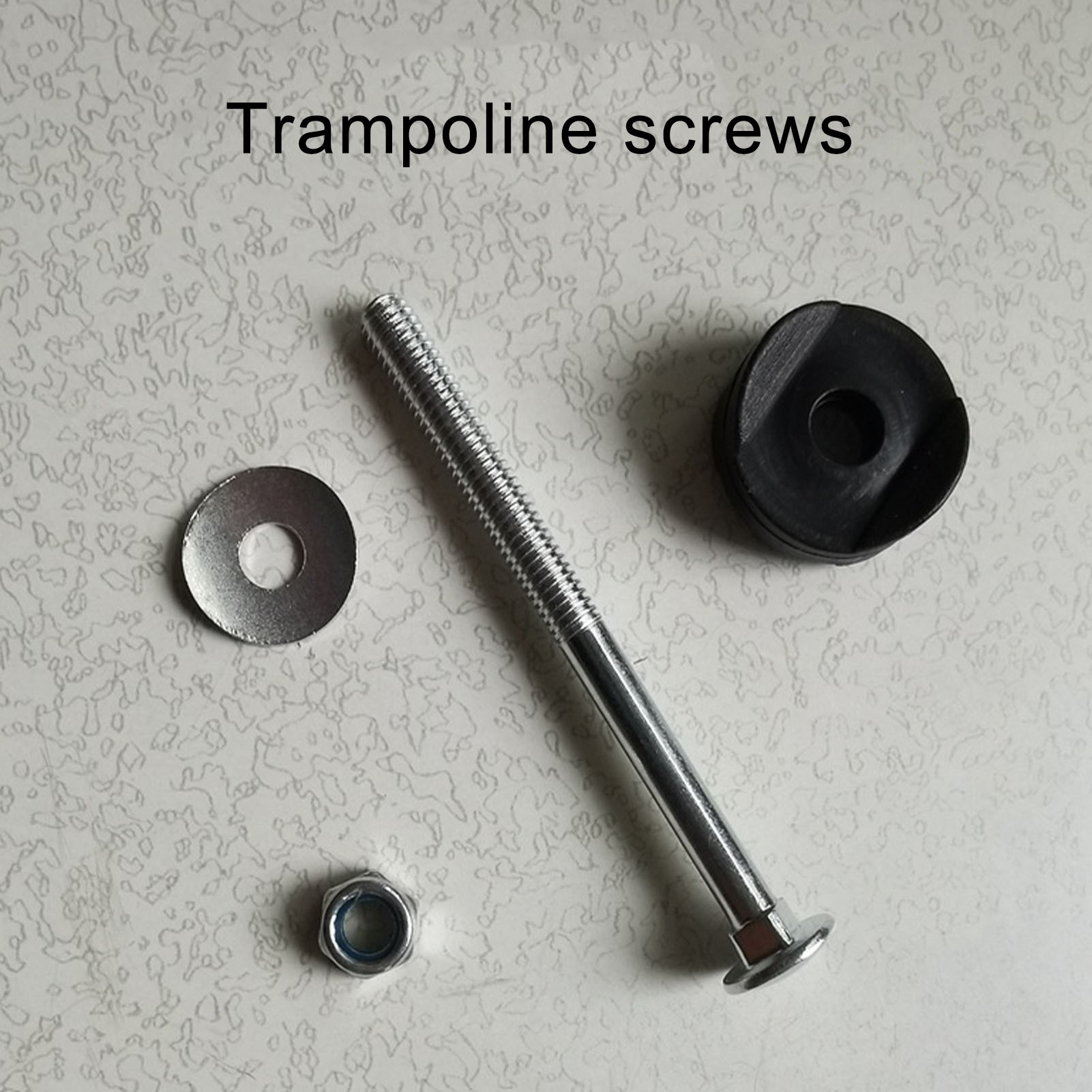 10Pcs Trampoline Springen Bed Vervoer Moer Schroef Vierkante Kop Trampoline Schroeven Gegalvaniseerd Staal Schroef Jump Bed Stabiliteit Te