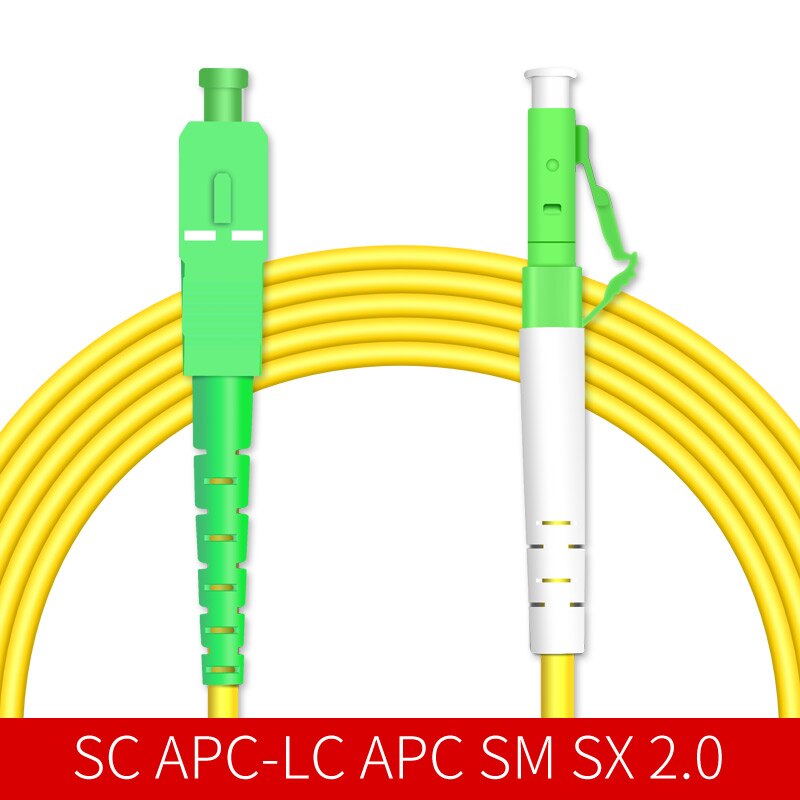 Optische faser patchkabel 1m 9/125 652D simplex SC/APC FC/APC LC/APC Zopf FTTH CATV Optic patchkabel: SC APC-LC APC 1M