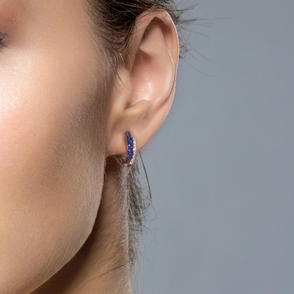 Santuzza Zilveren Oorbellen Voor Vrouwen 925 Sterling Zilveren Oorbellen Zilveren 925 Met Stenen Zirconia Brincos Sieraden