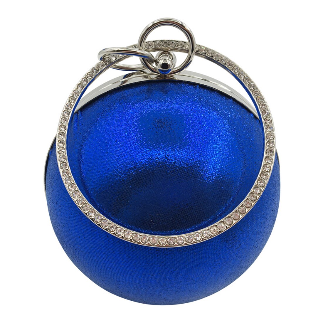 Vrouwen Mode Avondtasje Goud Zilver Pailletten Dames Handtas Beroemde Vrouwen Clutch Bag Kleine Ronde Ketting Schoudertassen: Blauw