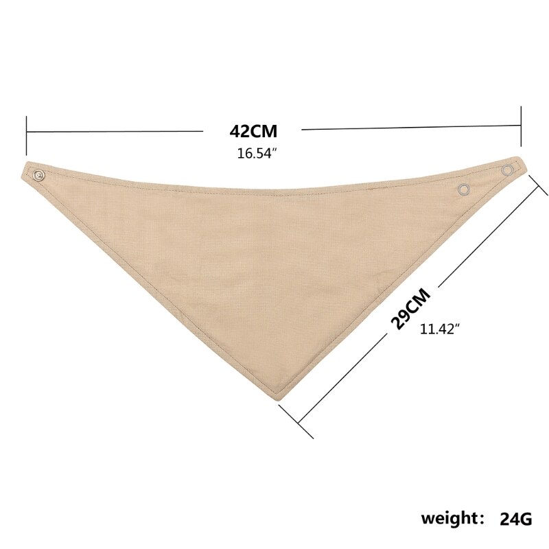 Babyvoeding Kwijl Bib Effen Kleur Drukknoop Speeksel Handdoek Driehoek Burp Doek