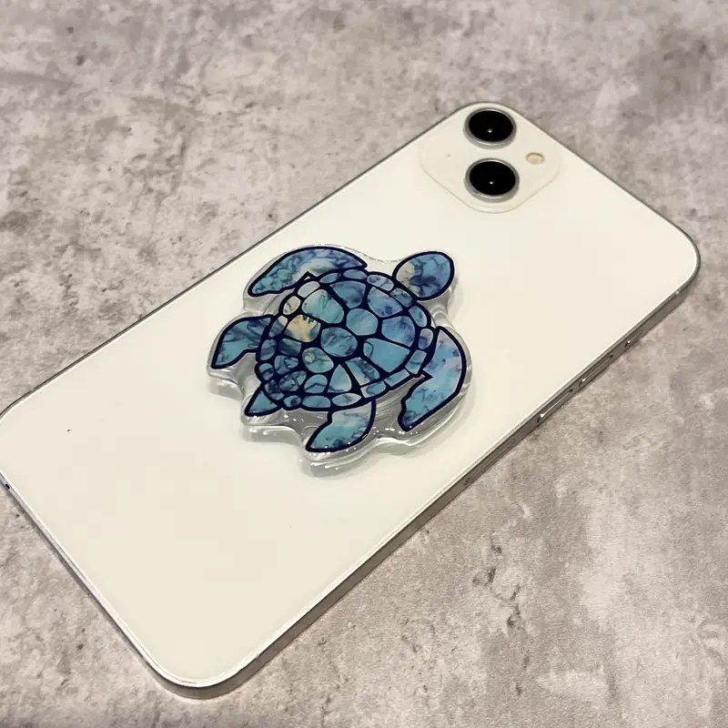 Ins Zeeschildpad Paar Telefoon Griptok Grip Tok Houder Ring Cadeau Voor Iphone Accessoires Koreaanse Mooie Opvouwbare Telefoon Stand Houder