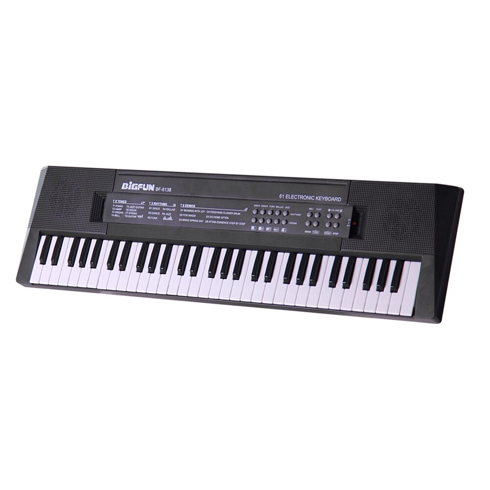 61 Keys Digital Music Electronic Piano Keyboard Piano Kids Multifunctional Electric Piano with Microphone Function for Beginners: Type A