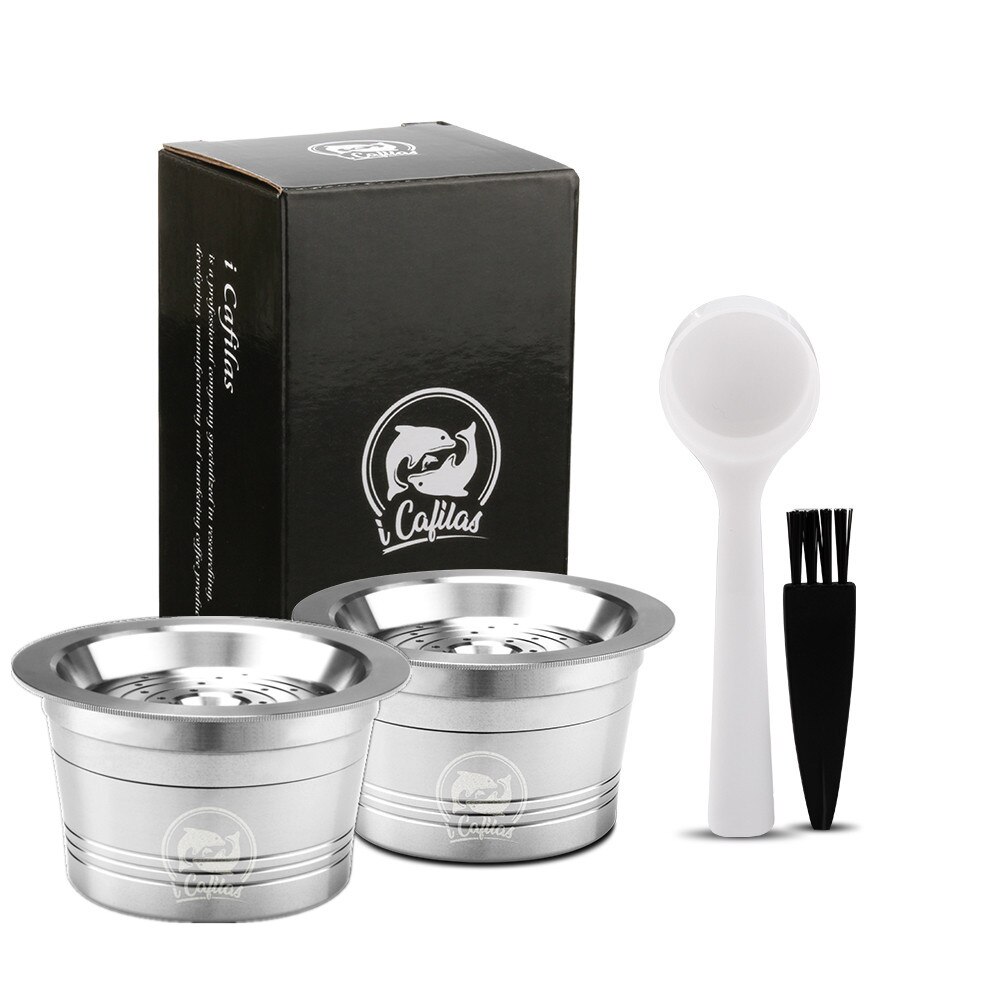 For Tchibo Cafissimo Classic For Caffitaly K-fee Refillable Coffee Capsule Pod Stainless Steel Cafeteira Filters Tamper Spoon: Cafissimo3