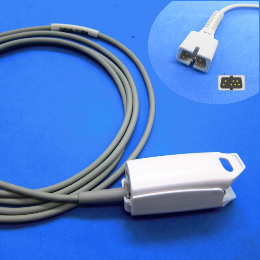 Kort kabel awt voksen finger clip spo 2 sensor for kina biolight blt  m9500,m7000 m69 digital: Voksen fingerklemme