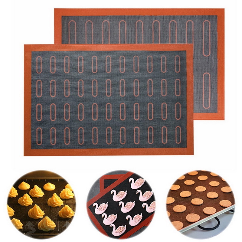 Silikon bakmatta non-stick ugn liner verktyg för kaka / bröd / makron / kex kök bakning tillbehör