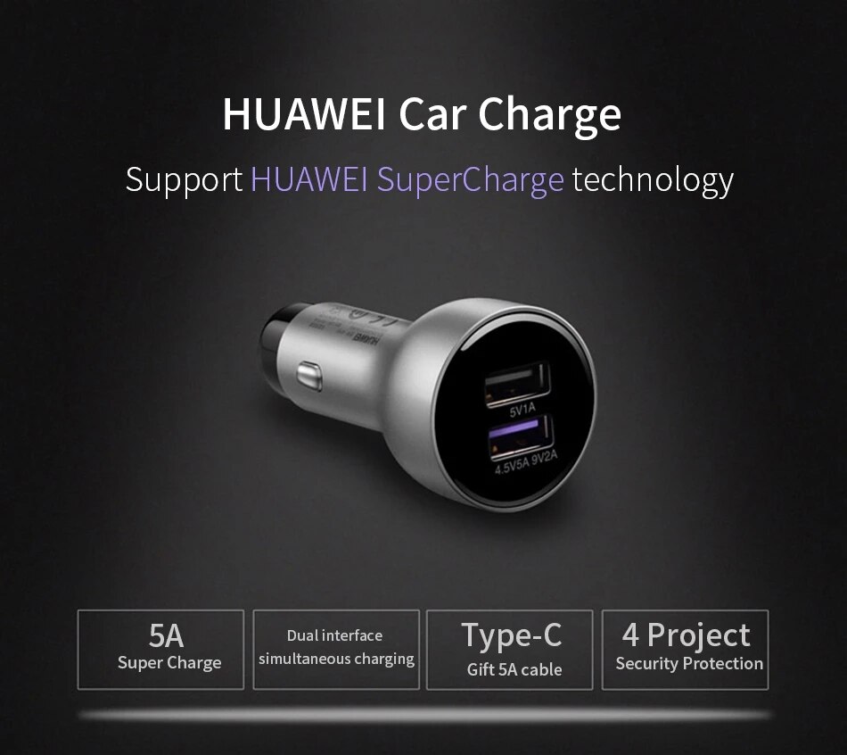 Huawei Auto Super Lader Supercharge 5A Type C Kabel Adapter Originele Mate30 5G P 30 20 10 Plus Mate 20X 20 10 9 Pro Rs Nova5pro