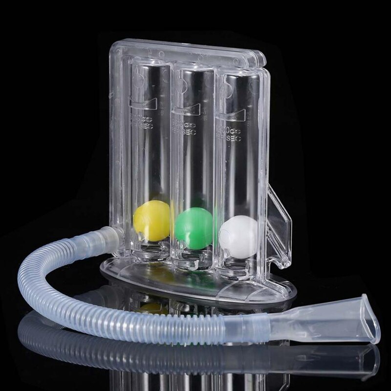 Deep Breathing Lung Capacity Exerciser Device Washable Hygienic Respiratory Exerciser for Rehabilitation Personal Health Care