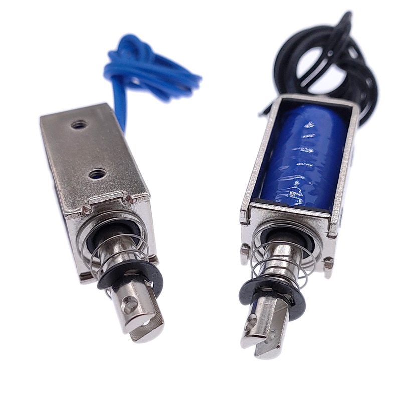 Dc 6v 12v 24v magnetisk magnetventil skub & træk åben ramme elektromagnet tau -0530t takts 10mm holdekraft 700g
