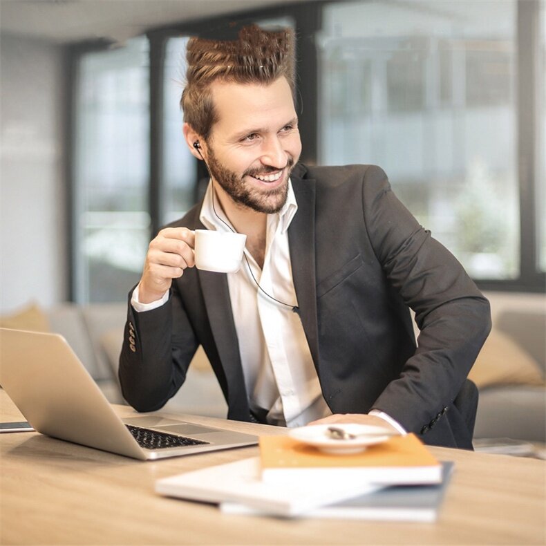 3.5mm High End Single Side Mono Earphone Mono Wired Headset For Mobile Phone Mp3 Radio Bluetooth Audio Receiver Short Line