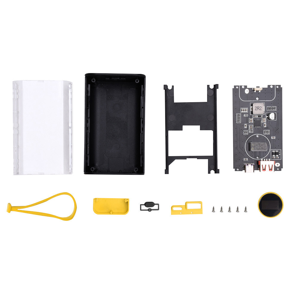 DIY Powerbank Case - Transparant - PD 22.5W Snelladen - Polymeer Batterij Opslag